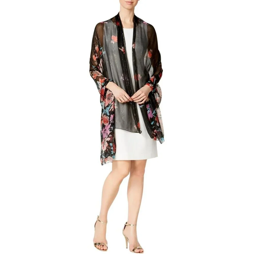 Inc International Concepts Metallic Floral Wrap